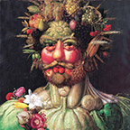 Rudolf II as Vertemnujs by Arcimboldo